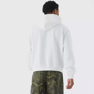 Venta al por mayor logotipo personalizado hombres nueva moda pulóver serigrafía sudaderas con capucha invierno estilo casual con cuello con capucha patrón sólido - Product Image 3