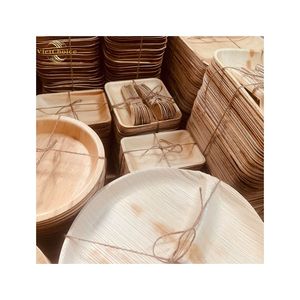 Bols en feuilles de palmier Areca économiques, écologiques, design minimaliste, pour fêtes, haute qualité, Premium Vietchoice Vietnam - Product Image 5