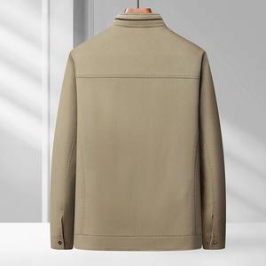 Chaquetas para hombre, chaquetas para hombre, chaqueta para hombre cálida a prueba de viento primavera y otoño chaqueta de cuero informal para hombre - Product Image 3