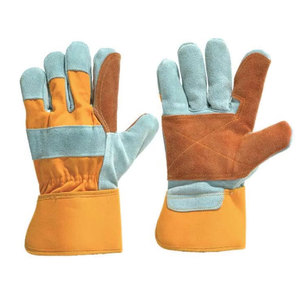 Guantes DE TRABAJO canadienses de protección de manos resistentes, guantes de trabajo de seguridad de cuero de vaca de la mejor calidad - Product Image 5