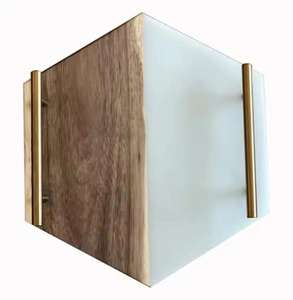 Bandeja de comida decorativa de Color personalizada, vajilla de madera Natural casera para el hogar, diseño único para servir el desayuno en casa - Product Image 2