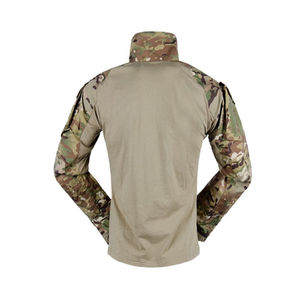 Venta al por mayor de camuflaje duradero transpirable Verde Negro algodón uniformes verde negro camuflaje tela chaleco táctico con tela vaquera - Product Image 4
