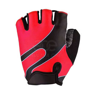 Gants de cyclisme d'hiver modernes pour hommes en cuir respirant, demi-doigts, légers, avec fermeture auto-agrippante, antidérapants pour l'entraînement en extérieur - Product Image 5