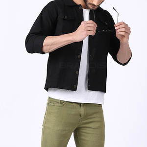 Chaqueta vaquera transpirable para uso en exteriores para hombre, venta al por mayor, chaqueta de invierno de algodón hecha con logotipo personalizado para hombre, hecha en Pakistán - Product Image 6