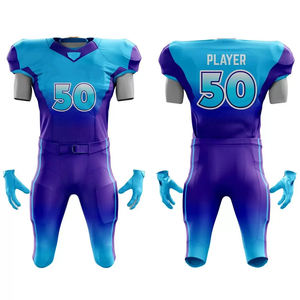 Service OEM Bonne Qualité Design Unique Uniforme Football Américain Produit Tendance Haut Uniforme Manches Courtes Football Américain - Product Image 1