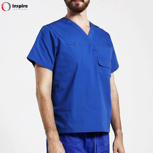 New Dress Summer Uniform Ladies <b>Scrub</b> Suit Solid Design <b>Scrub</b> Sets <b>Nursing</b> <b>Scrubs</b> Uniforms Sets by Inspire Apparel - Product Image 6