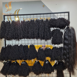 Meilleure vente : Perruque 100 % cheveux humains vierges Remy, tissage double machine, vietnamienne, pour mèches bouclées, couleur naturelle, longévité de 2 ans - Product Image 4