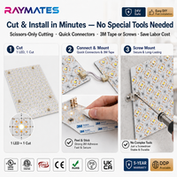 Lámina de Luz LED RAYMATES, Panel de Luz LED Flexible Cortable, Color Blanco, 24V, Panel LED Inteligente Flexible para Debajo de la Piedra