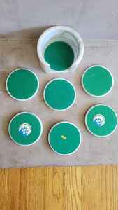 Juego de Posavasos de Mármol Blanco, Posavasos Vintage para Bebidas, Decoración de Mármol Atemporal - Product Image 5