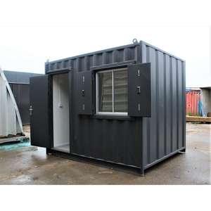 Bureau de conteneur résistant aux intempéries avec surplomb de toit et protection contre les tempêtes - Product Image 1