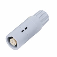 Connecteur circulaire Push-Pull série P BEXKOM, 4 broches, prise libre, laiton plaqué or, boîtier PC, qualité médicale, faible coût