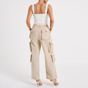 Wholesale <b>Women</b> Soft Shell Cargo Pants Quick Dry Breathable Anti-Wrinkle Striped Jogger Pants Designed for Outdoor Workouts - Product Image 5