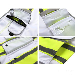 Chalecos de Seguridad de Alta Visibilidad para Construcción, con Múltiples Bolsillos, Reflectantes y Coloridos, Chalecos de Seguridad de Alta Visibilidad para Trabajo en Invierno - Product Image 3