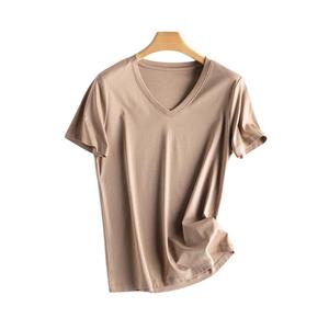 เสื้อยืดผ้าคอตตอนสีขาวเปิดไหล่สำหรับผู้ชายเสื้อยืดถักแขนสั้นโอเวอร์ไซส์หนา100% พิมพ์ลาย - Product Image 2