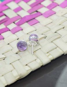 Tendance 925 argent Sterling améthyste pierres précieuses boucles d'oreilles bijoux à la main argent Boho Style boucles d'oreilles bijoux pour femmes cadeau - Product Image 2