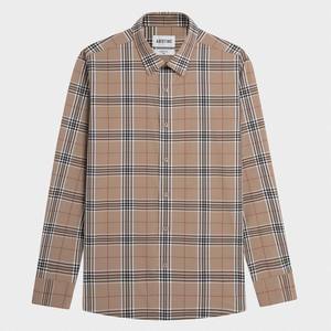 Aristino hombres verano rayas ropa de trabajo estilo vestido camisa ALS0220Z cuello mandarín antiarrugas características transpirables venta al por mayor caliente - Product Image 1