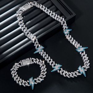 Cadena de eslabones cubanos de diamante VVS Moissanite de moda para Hombres estilo Hip Hop joyería personalizada chapado en oro Iced Out Bling collar - Product Image 1