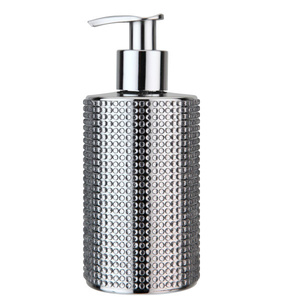 Glossy Silver Finished Latest Design Double Stainless Steel Lightweight Eco-Friendly Tabletop Soap Dispenser <b>Pump</b> TQC Brand Home - Product Image 5