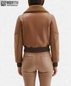 Nouvelles vestes en cuir pour femmes respirantes pour l'hiver, haute qualité, design de mode personnalisable, service OEM - Product Image 2