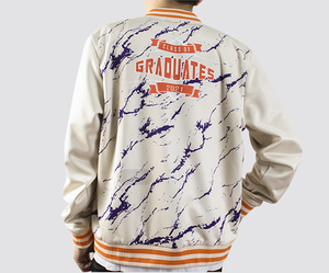 Veste universitaire en toile personnalisée de haute qualité pour hommes et vente en gros OEM Vêtements d'hiver Coupe ajustée Vêtements décontractés Col montant - Product Image 6