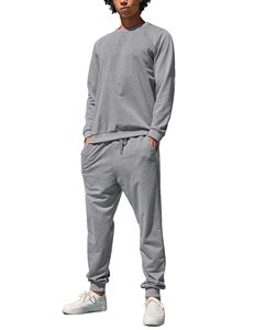 Vêtements de marque écologiques, respirants, en coton et polyester, pull-over, jogging, pantalon de survêtement, ensemble de survêtement pour homme, le meilleur - Product Image 1