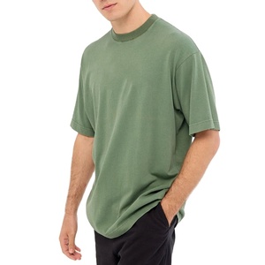 Cheap Price Longline Regular Fit Comfortable Blank T-Shirt High Quality New Arrival <b>Round</b> Neck Oversized Baggy Plain Shirt - Product Image 1