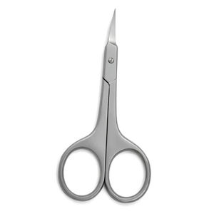 Ciseaux à ongles professionnels allemands de beauté en acier inoxydable satiné avec lame incurvée extra fine 4 pouces - Product Image 2