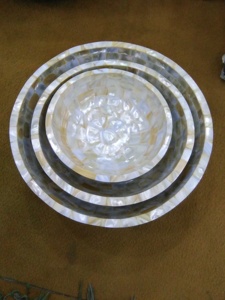 Custom <b>Designed</b> Mother of Pearl Shell Bowl with Glossy Finish for Dining and Decoration Use - Product Image 2