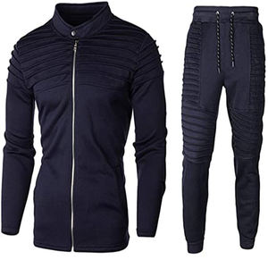 Fabricant professionnel de vêtements Ensemble deux pièces surdimensionné en polaire personnalisé Ensemble de jogging pour hommes Survêtements à vendre - Product Image 5