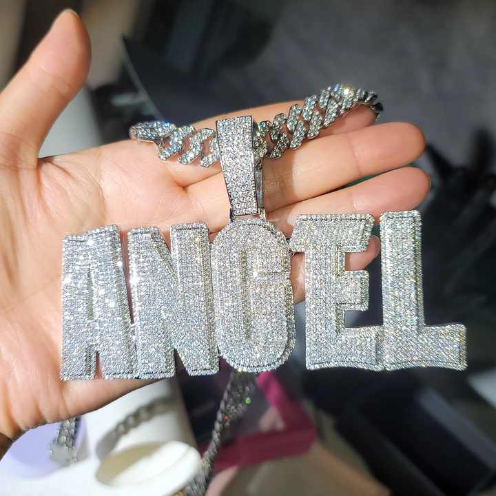 Custom 10K Yellow Solid Gold Miami Cuban Link Necklace 20KT Diamond ...