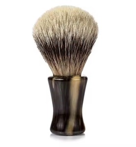 แปรงโกนหนวดและกำจัดขนแปรงฮอร์นด้ามจับอุปกรณ์เสริมความงามสำหรับผู้ชายส่งตรงจากโรงงานโลโก้ได้ตามต้องการ - Product Image 3