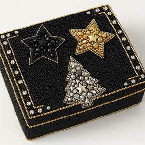 Estuche de Joyería con Diseño de Casa, Tema Pinkweave, Bordado a Mano con Cuentas, Detalles de Perlas, Estuche de Regalo Único para Amantes del Cine, Terciopelo - Product Image 5