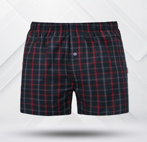 Calzoncillos Bóxer para Hombre, Diseño Personalizado con Logotipo, 100% Algodón Tejido, Alta Calidad, Elásticos, Ajuste Relajado, Cintura Elástica de Altura Media, Diseño con Botones - Product Image 1