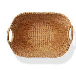 Natural Rattan Woven Eco-Friendly <b>Storage</b> <b>Basket</b> with Handles <b>Rectangle</b> Shape Rustic Multi-Purpose Living Room Organizer - Product Image 2