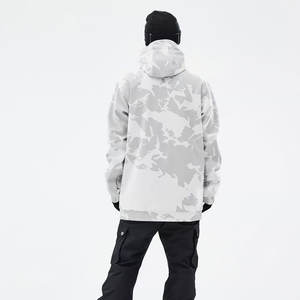 Vêtements d'hiver Matériau chaud de haute qualité pour hommes Snowboard Hoodie Zip Up Pocket Space Style Men Snowboard Hoodie - Product Image 5