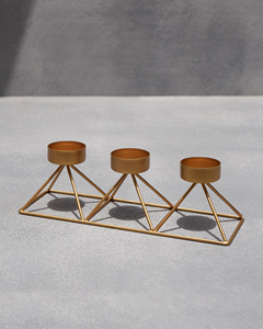 Bougeoir minimaliste en métal noir fonctionnel et moderne pour décor de Noël améliore toute maison contemporaine - Product Image 2