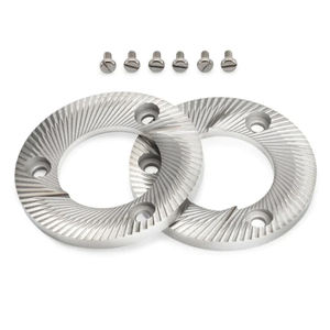 Kahve Öğütücü Parçaları Düz Tekerlekli Kahve Makinesi Öğütücü <span class=keywords><strong>Burr</strong></span> 98MM Kahve Öğütücü Düz <span class=keywords><strong>Burr</strong></span> Seti Mahlkonig EK43 için Yedek - Product Image 1