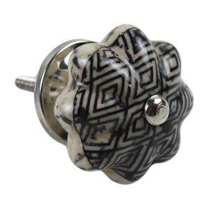 Poignée de tiroir en métal pour meubles, accessoire de quincaillerie le plus vendu, boutons ronds pour armoire de cuisine, décoration de la maison, bouton en céramique - Product Image 3