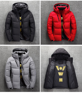 Nueva Chaqueta de Plumón de Pato para Hombre, con Capucha, Estilo Burbuja, Talla Grande, Impermeable, Color Negro - Product Image 6