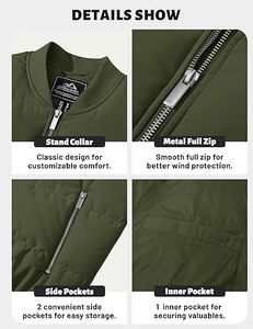 Custom Men's Outdoor Sports Windbreaker Bomber <b>Jacket</b> Thin Stand Collar High Street Style Plus Size Hooded Long OEM Service - Product Image 6
