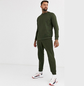 Conjunto de 2 piezas con logotipo personalizado al por mayor, sudadera de manga larga, chándal 100% algodón y chándales ecológicos de talla grande - Product Image 4