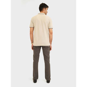 MOUNIR Camiseta Polo 100% Poliéster Ecológica, Corte Regular Moderno, Cuello Bordado, Sólida o a Rayas, Talla XL, Cómoda, Tejido de Punto de Alta Calidad - Product Image 4