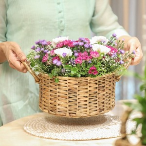 Best selling handbraided <b>baskets</b> <b>for</b> chocolate and flower <b>gift</b> cheap price water hyacinth <b>basket</b> - Product Image 3