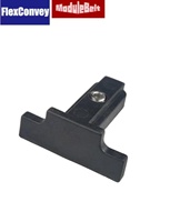 Cache-tête de transition en nylon noir anti-rayures pour garde-corps W40/W60MM, accessoires de chaîne de guidage