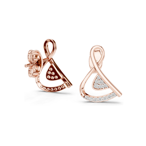 Pendientes de Diamantes de Laboratorio, 0.126 CT, Claridad VVS-VS EF, Diamantes CVD, Disponibles en Oro de 18K, 14K, 10K y Plata 925, Oro Rosa, Amarillo - Product Image 6