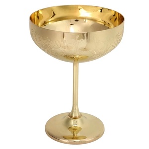 Vaso de Cóctel de Aluminio Hecho a Mano con Acabado Plateado, 300 ml, Diseño de Lujo para Restaurante, Bar, Hotel, Uso con Vino, Venta Caliente TQC - Product Image 5