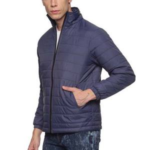 Blouson d'aviateur décontracté à manches longues de couleur unie avec col montant blouson d'aviateur pour hommes de coupe régulière à vendre 2025 matériau personnalisé - Product Image 3
