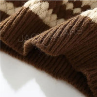 Pull en tricot à manches longues pour hommes, cardigan ouvert sur le devant, vêtements d'extérieur amples, pull de Noël d'hiver, vente en gros