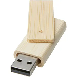 Memoria USB de Bambú Giratoria de 16 GB, Gadgets Ecológicos para Promociones - Product Image 1