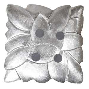 Best Selling Aluminium Leaf Pattern Square Tray For Restaurant Living Room Hotel Use in Best Price - Product Image 4